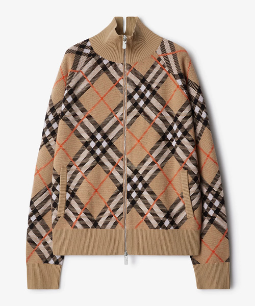 체크 울 모헤어 블렌드 재킷