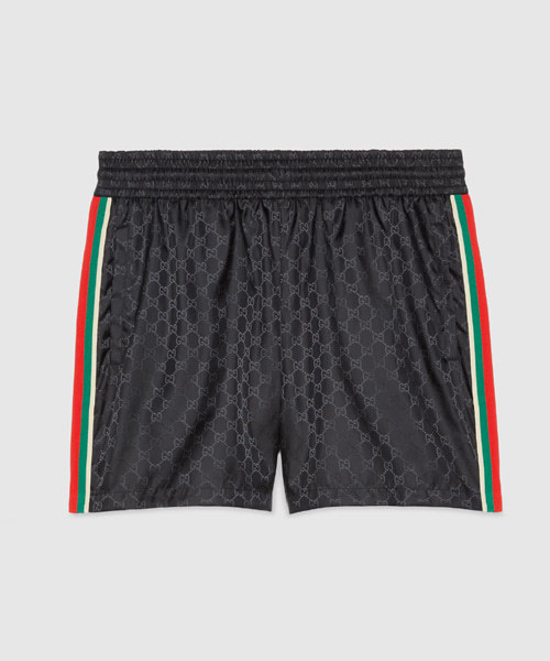 GG 자카드 나일론 스윔 쇼츠