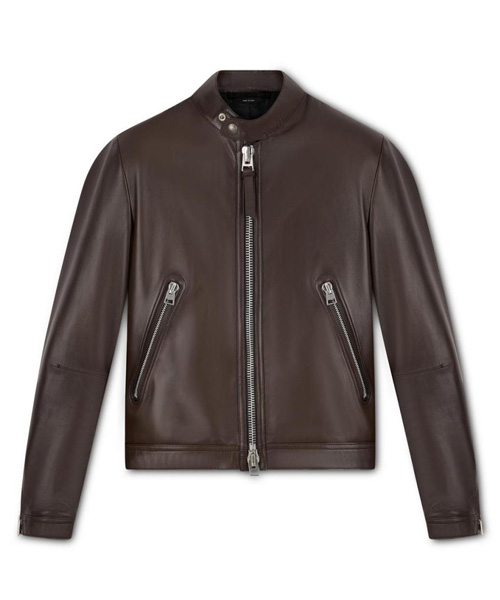 나파 가죽 블루종 자켓