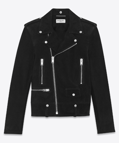 클래식 스웨이드 사선 지퍼 자켓