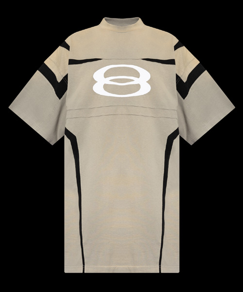 엠브로이더드 절개 코튼 티셔츠