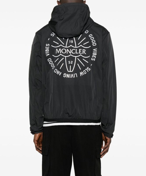 로고 프린트 쉘 자켓