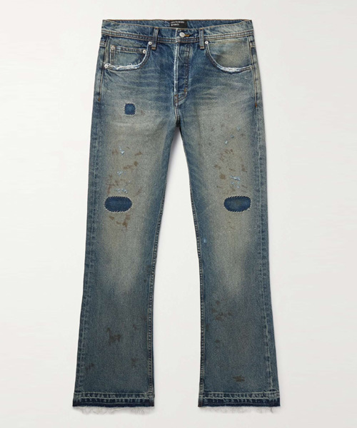 디스트로이드 페인트 워싱 데님 팬츠