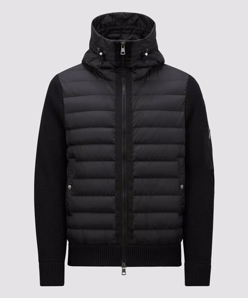 패디드 울 후드 자켓