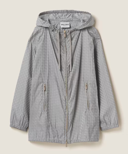 멀티로고 프린트 블루종 재킷