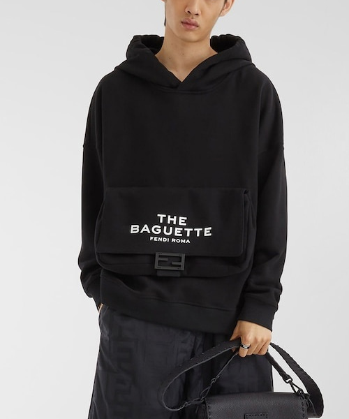 엠브로이더드 빅 포켓 코튼 후디