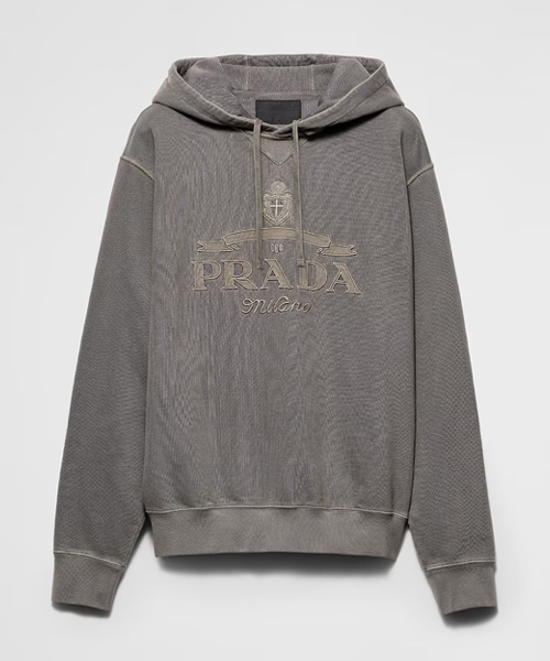 로고 자수 코튼 후디