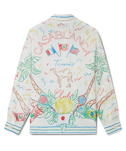 CRAYON TENNIS CLUB SILK SHIRT