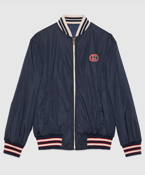 리버서블 나일론 캔버스 재킷