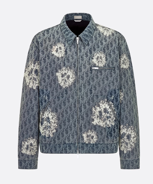 블루 코튼 지퍼 데님 블루종