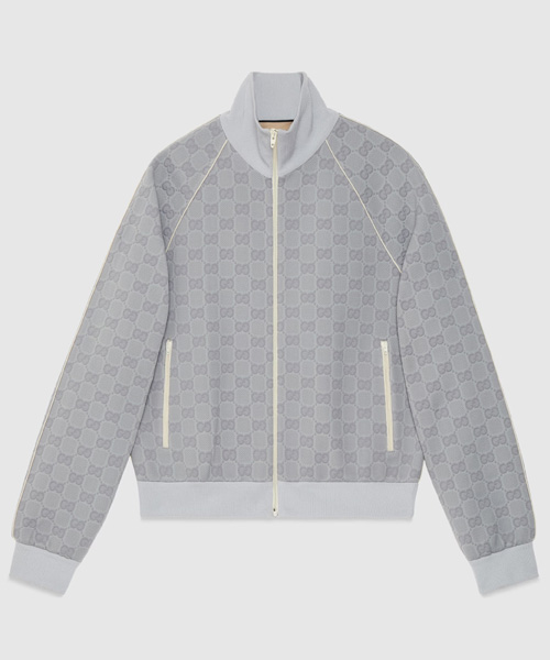GG 나일론 자카드 집업 자켓