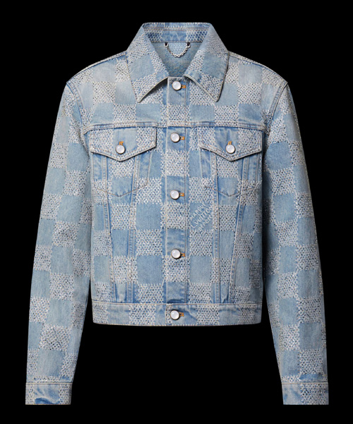 다미에 엠벨리쉬드 데님 자켓