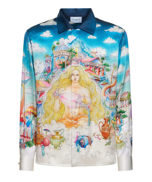 쿠반 칼라 롱 슬리브 셔츠