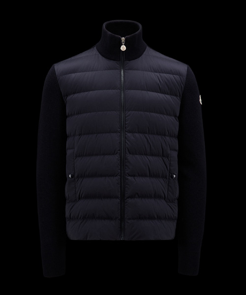 패딩 울 가디건 자켓