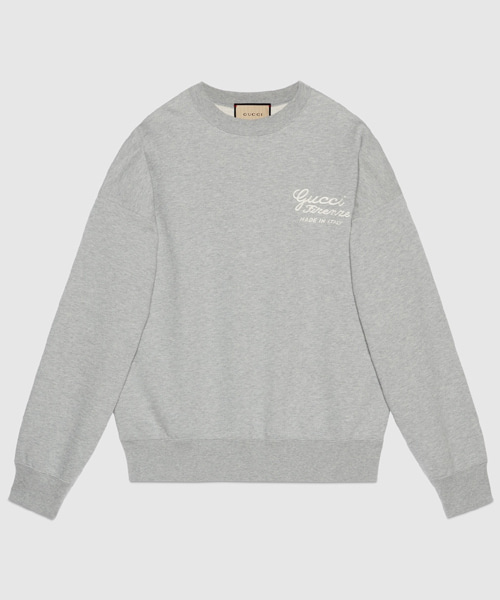 엠브로이더리 코튼 저지 스웨트셔츠