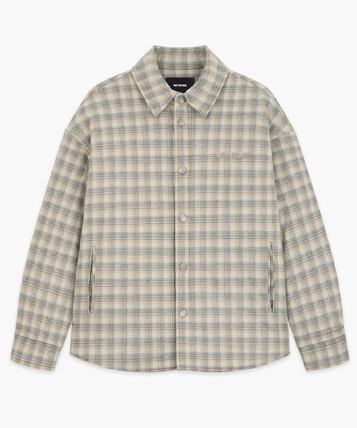 체크 패턴 셔츠 자켓