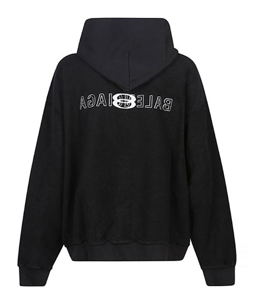 로고 프린트 후드 자켓