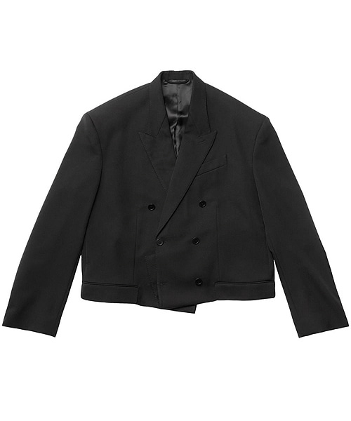 더블 버튼 숏 블레이저