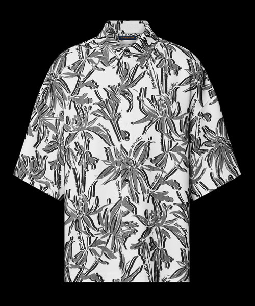 멀티 버튼홀 숏 슬리브 파자마 셔츠