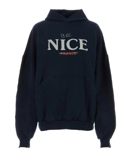 나이스 프린트 코튼 후디