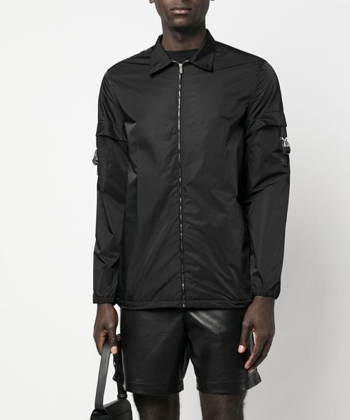 더블 포켓 롱 슬리브 집업 셔츠