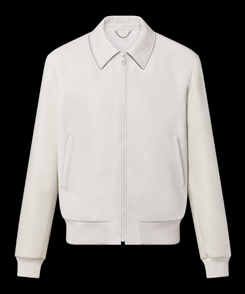 LVSE 디보스드 모노그램 믹스 레더 블루종