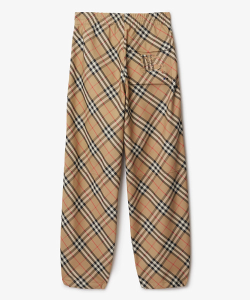 체크 트윌 팬츠