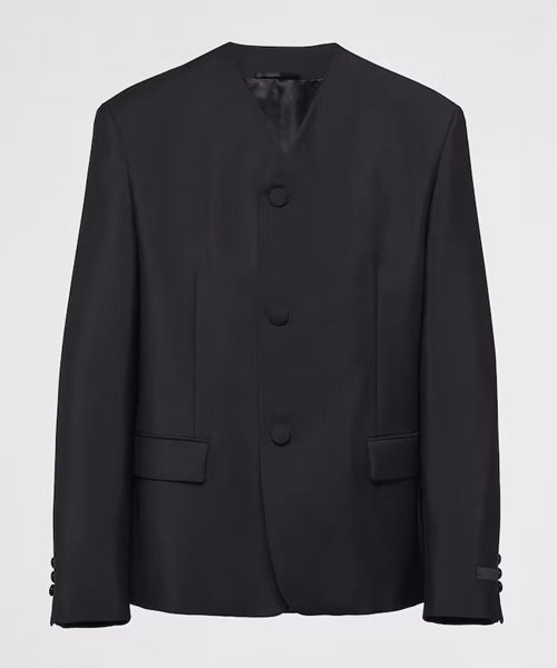 모헤어 울 스트레이트 자켓