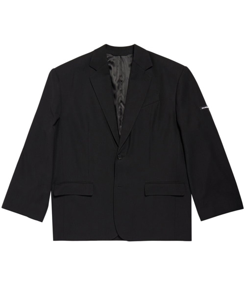 로고 패치 코튼 블레이저