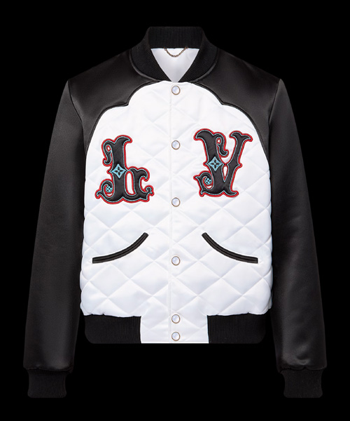 바이컬러 사틴 봄버 자켓