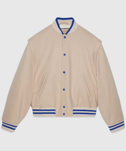 엠브로이더리 울 봄버 자켓