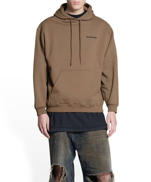 엠브로이더드 오버사이즈 코튼 후디