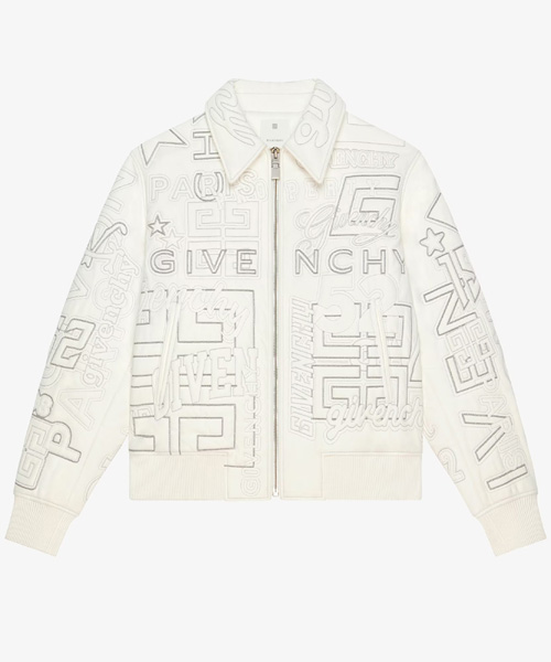 가죽 퀄팅 보머 재킷