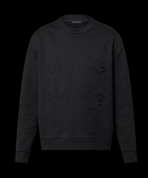 엠브로이더드 코튼 저지 크루넥