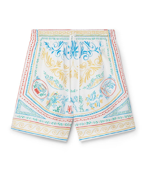 크레용 꽃병 실크 쇼츠