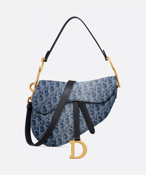 오블리크 자카드 SADDLE 스트랩백