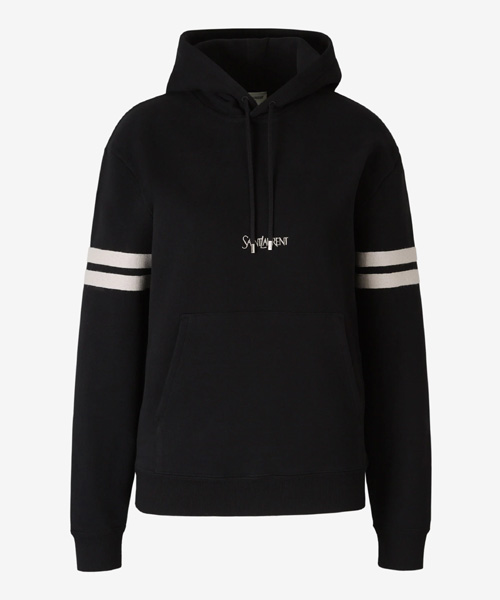 로고 코튼 후드 스웨트셔츠