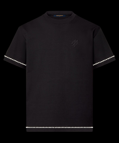 펄-엠벨리쉬드 코튼 티셔츠