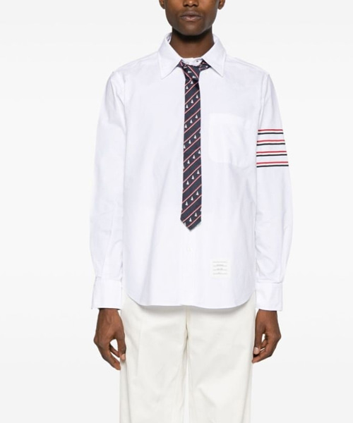 4-바 롱 슬리브 코튼 셔츠