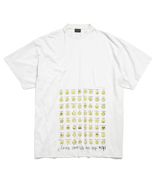 하우 아 유 필링 투데이 코튼 티셔츠