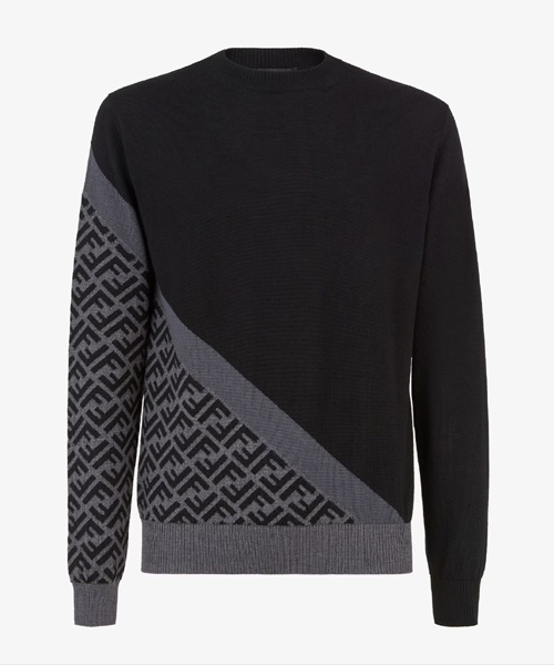 FF 패턴 울 스웨트