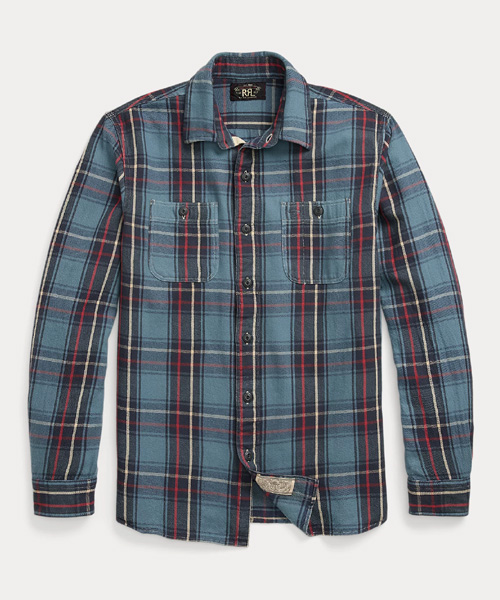 플래드 트윌 워크셔츠