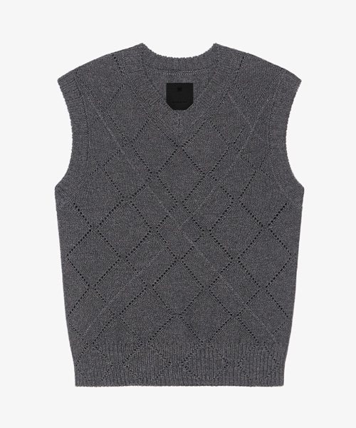 라인 울 베스트 스웨터