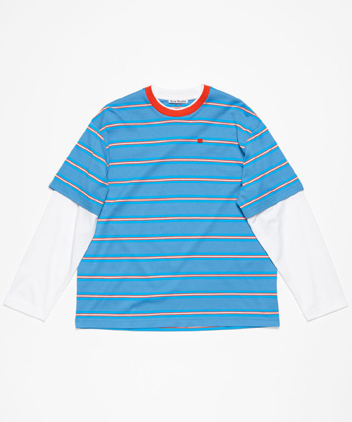 스트라이프 레이어드 티셔츠