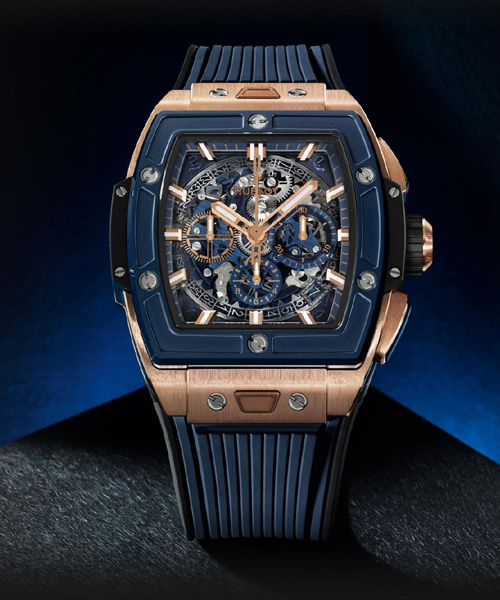 스피릿 오브 빅뱅 킹 골드 블루 세라믹 (642.OL.7180.RX)