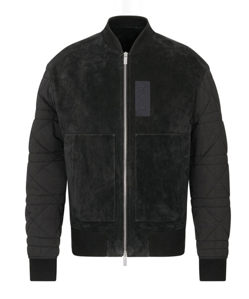 바시티 지퍼 블루종 자켓