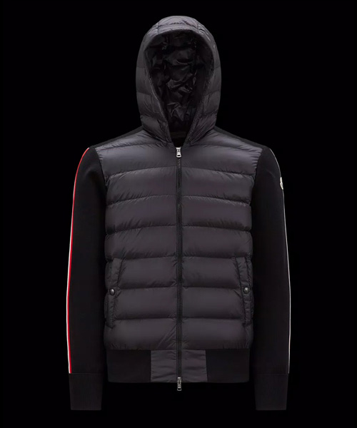 패디드 울 후드 자켓