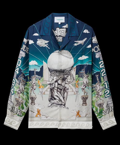 롱 슬리브 쿠반 카라 셔츠