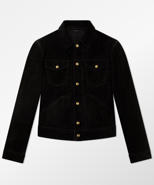 캐시미어 스웨이드 웨스턴 자켓