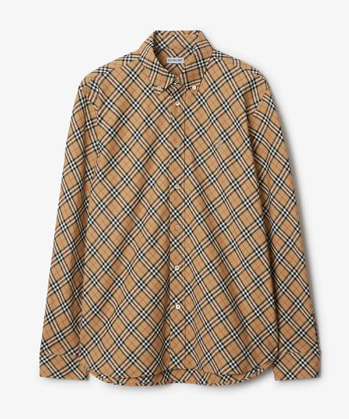 체크 코튼 셔츠